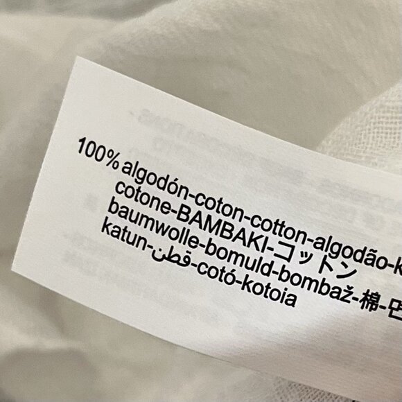 Zara Sheer Gauzy Ruffled Top Large Ivory Puff Sleeve Boho Peasant Fairy Blouse - Picture 10 of 11